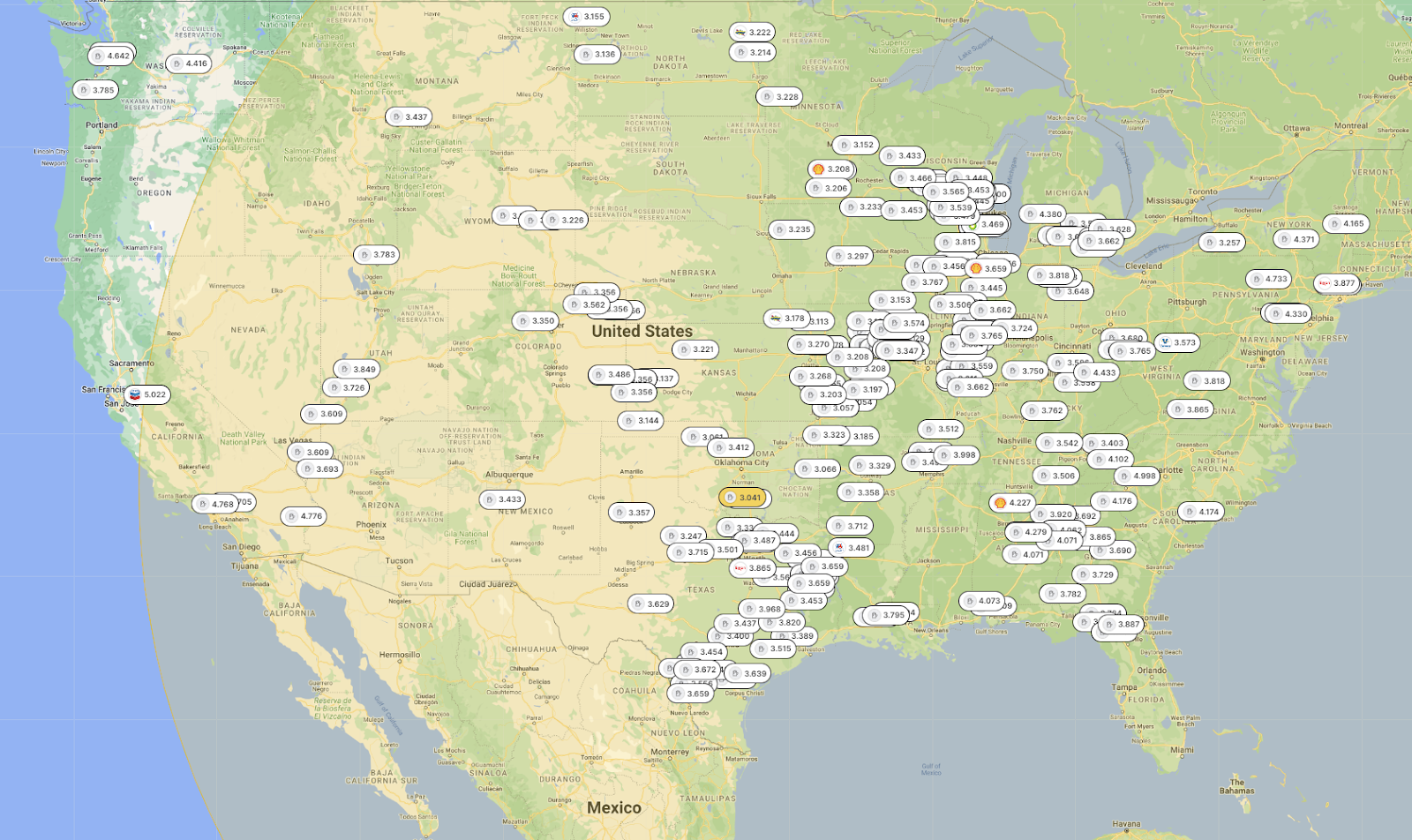 DFS locations nationwide